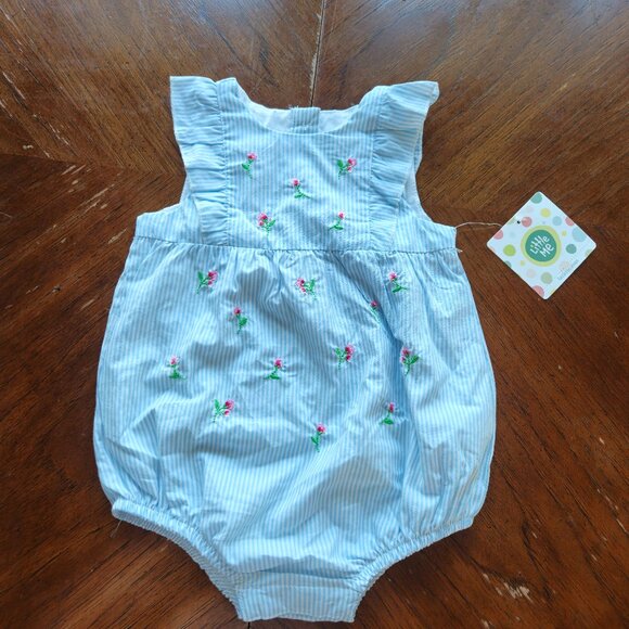 Sale 🎉🥳 4/$25 or $10 NWT Little Me Bubble Romper Size 12M - Picture 1 of 4